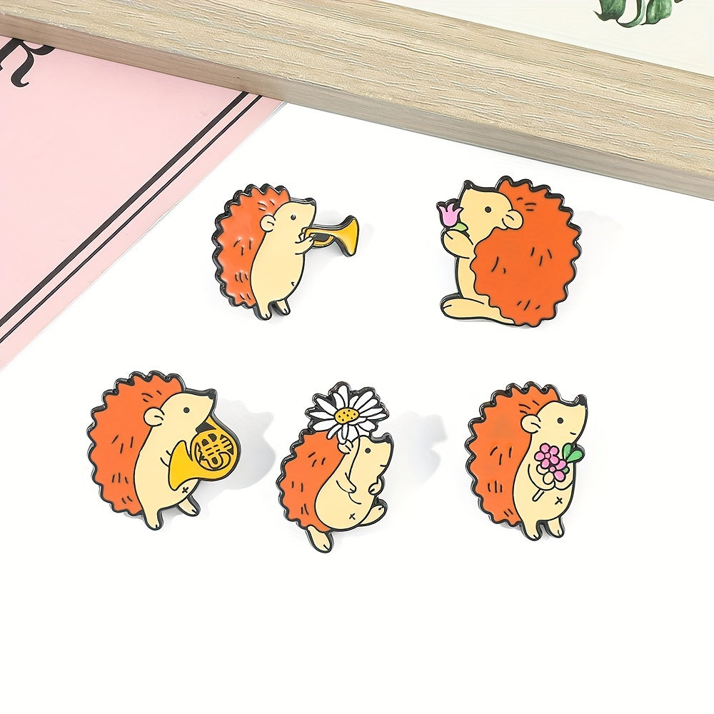 Animal Concert Hedgehog Brooch Metal Sense Costume Bag Accessories