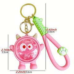 Cartoon Doll Pendant Keychain Car Keychain Wristlet Strap Hand Wrist Key Ring