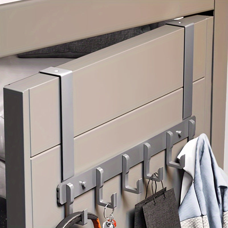 Over the Door Rack Hook Punch Hanger Storage Rack Bag Clothes Key