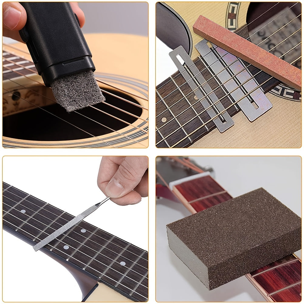 51pcs Guitar Care Kit: Tools for Guitar Setup Maintenance & Repair
