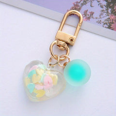 Heart Shape Alloy Keychain for Girls Y2K Car Key Chain
