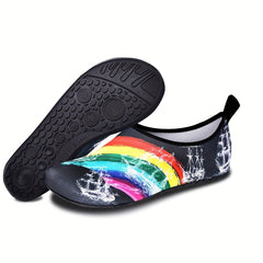 Men Women's Water Socks Slip-on Flat Shoes For Swimming Surfing Boating Fishing