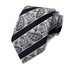 Paisley Polyester Jacquard Men's Tie - Wedding Groomsmen