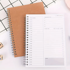 Planner Notebook Weekly Monthly Daily To Do List Double Coil Organizer