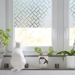Privacy Film Static Cling Frosted Glass No Glue Sun Blocking