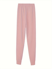  Casual Pants Women's Plus Letter & Floral Print Harem Trousers