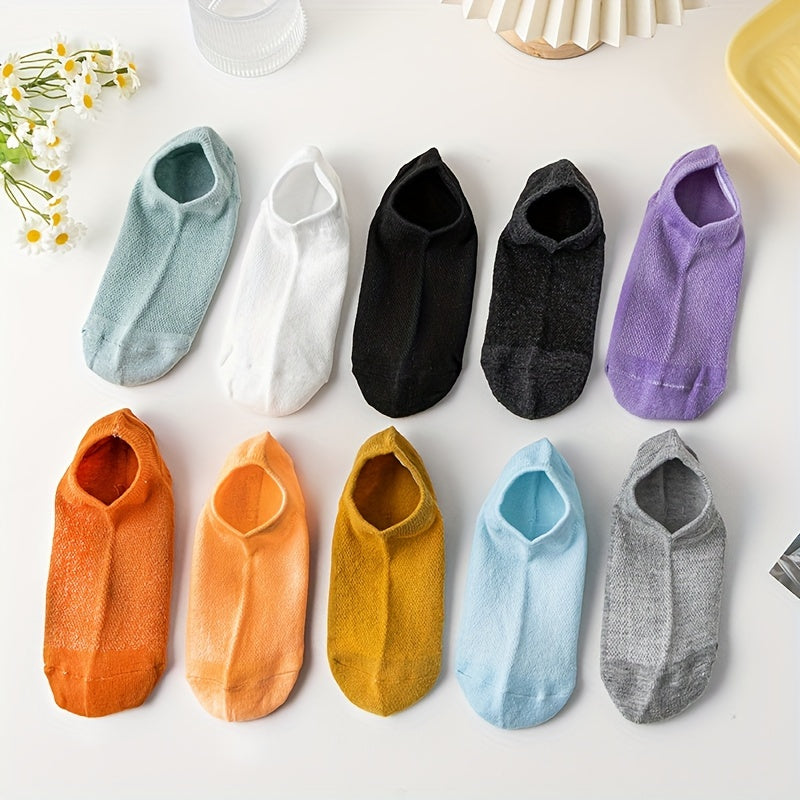 10 Sports Ankle Socks Comfy & Breathable Women's Stockings