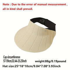 Ice Silk Visor Hat Soft UV Protection Sun Hat For Cycling Sports