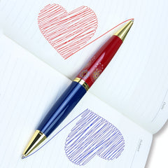 Thick Ballpoint Pen 2 Comfortable Writing Pens Metal Retractable