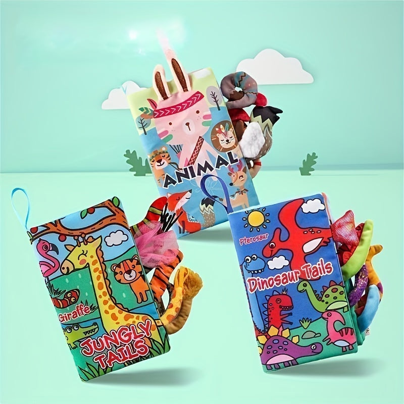 Baby Toddler Toys Tail Cloth Book Tear resistant Baby Cloth Book