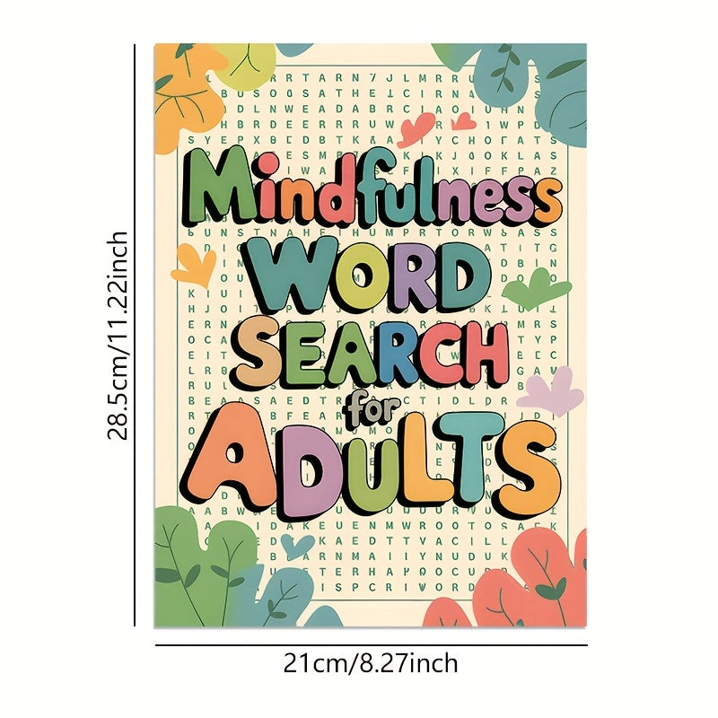 Mindfulness Relax Puzzle Notebook for Adults - Purple