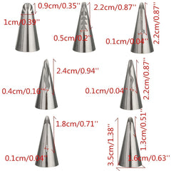 7pcs Pleated Skirt Tube Nozzle Set for Pastry Baking