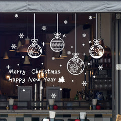 Christmas Window Sticker Hanging Ball Decoration