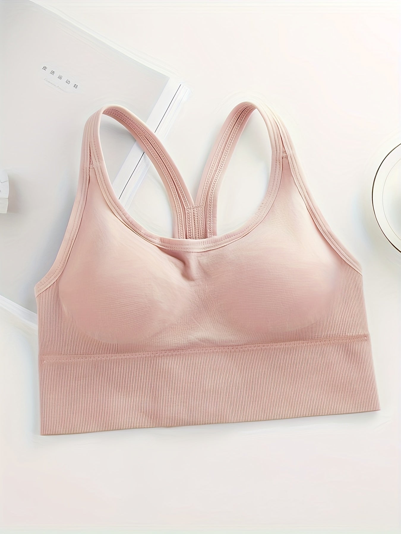 5pcs Sports Bras Cut Out Breathable Push Up Shockproof Women's Lingerie
