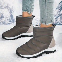 Non Slip Thickened Medium Tube Snow Boots Velvet Warm Shoes