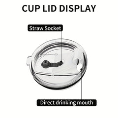 20oz Stainless Steel Sloth Pattern Insulated Tumbler, Keeps Beverage Cold & Hot