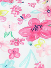 Baby Girls Floral Hooded Windbreaker Jacket Kids Coat