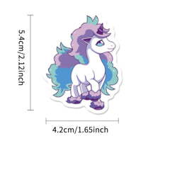 50pcs Unicorn Stickers Waterproof Vinyl Sticker Pack for Girls DIY Decoration