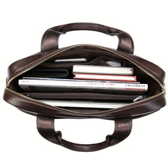 Vintage Leather Laptop Bag Business Briefcase