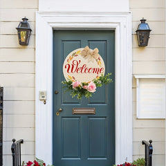 DIY Wooden Circle Sign Unfinished Blank Wood Slices Round Wood Hanging Sign