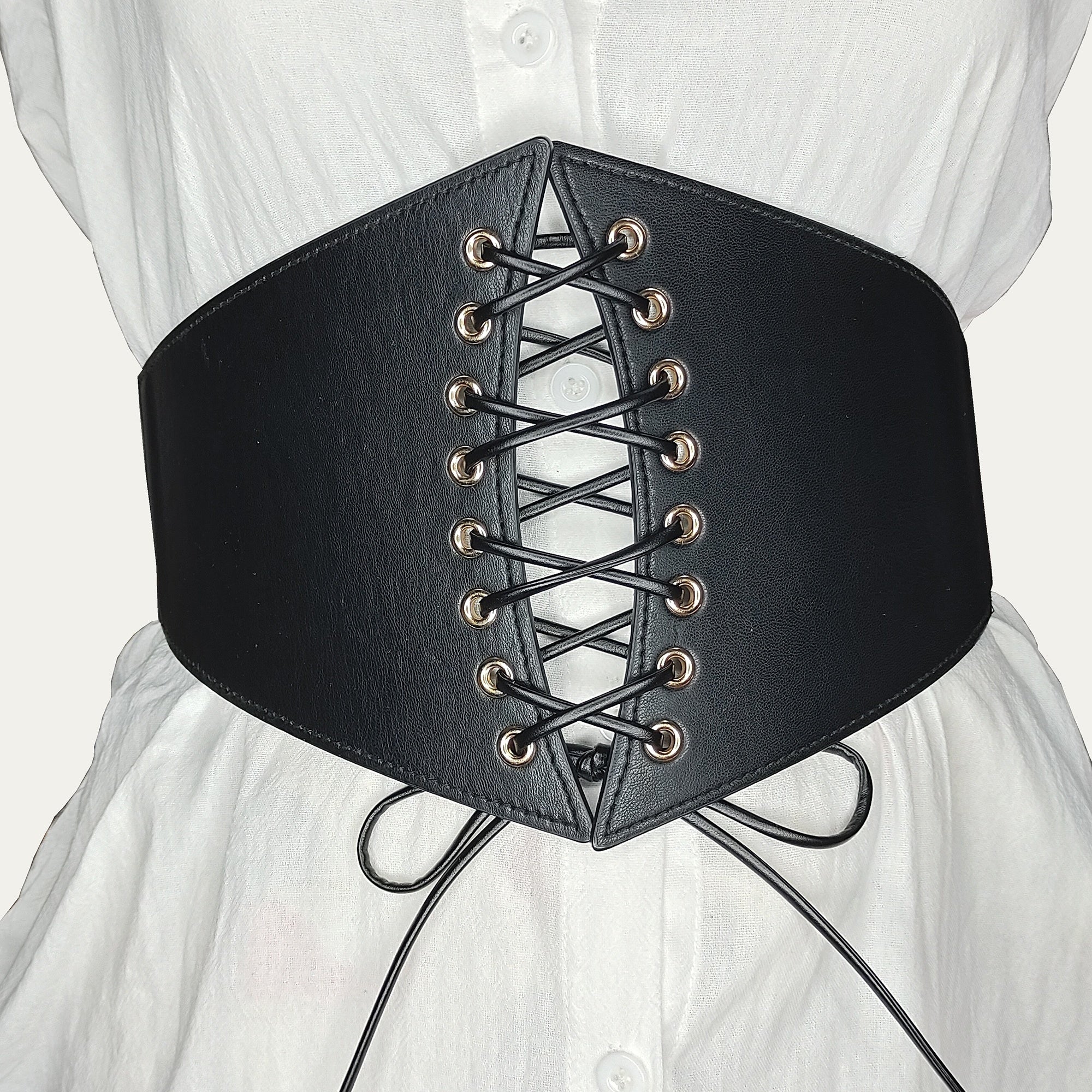 Women Corset Belt Wide Elastic Tie Belt For Dress