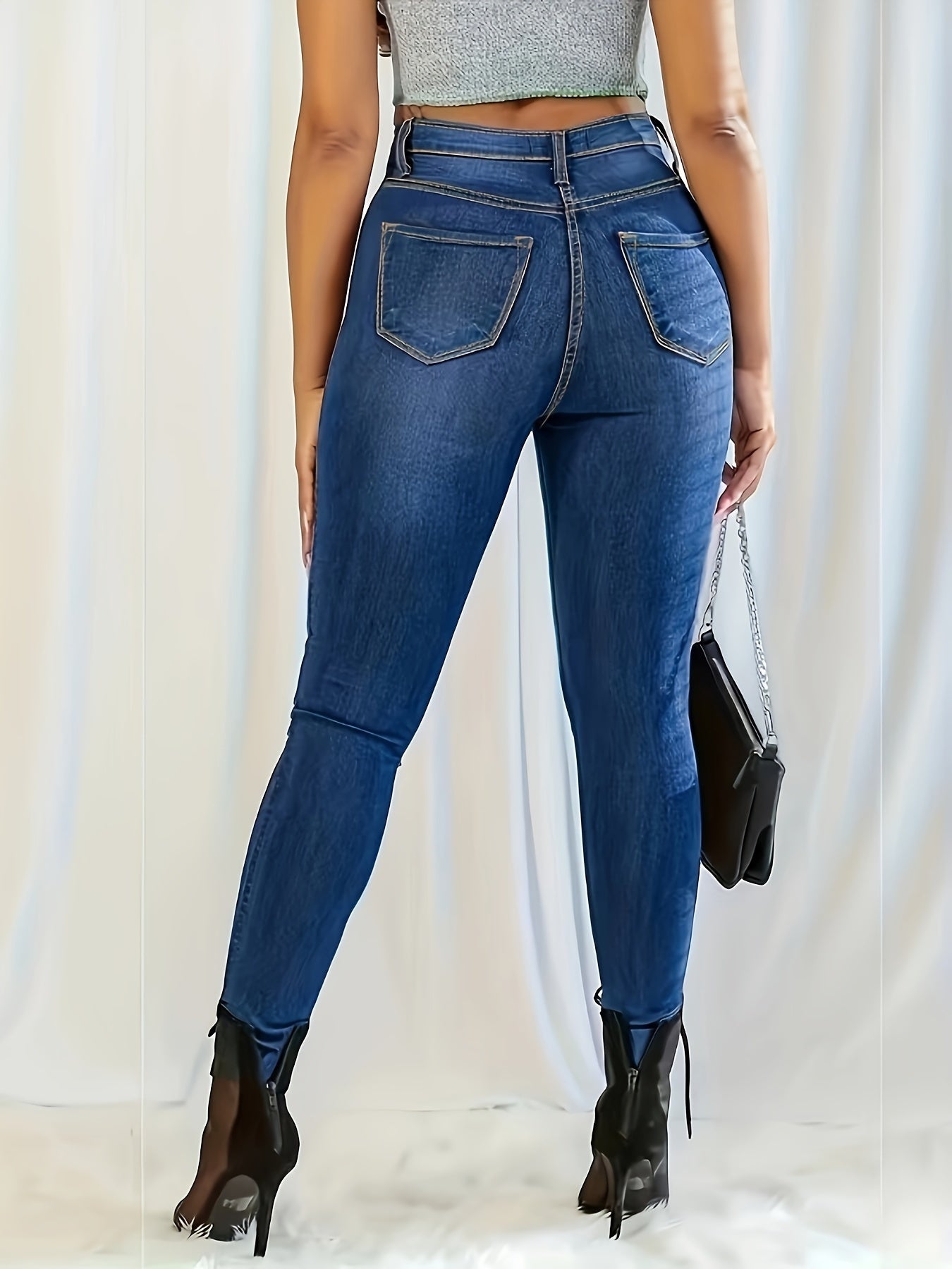  High Rise Skinny Jeans