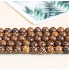 8mm Chicken Wings Wooden Beads Round Beads Sandalwood DIY Jewelry Accessories