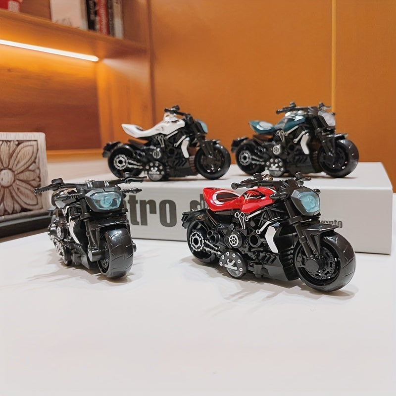 Creative Motorcycle Toy Model Keychain Key Ring Birthday Gift For Men