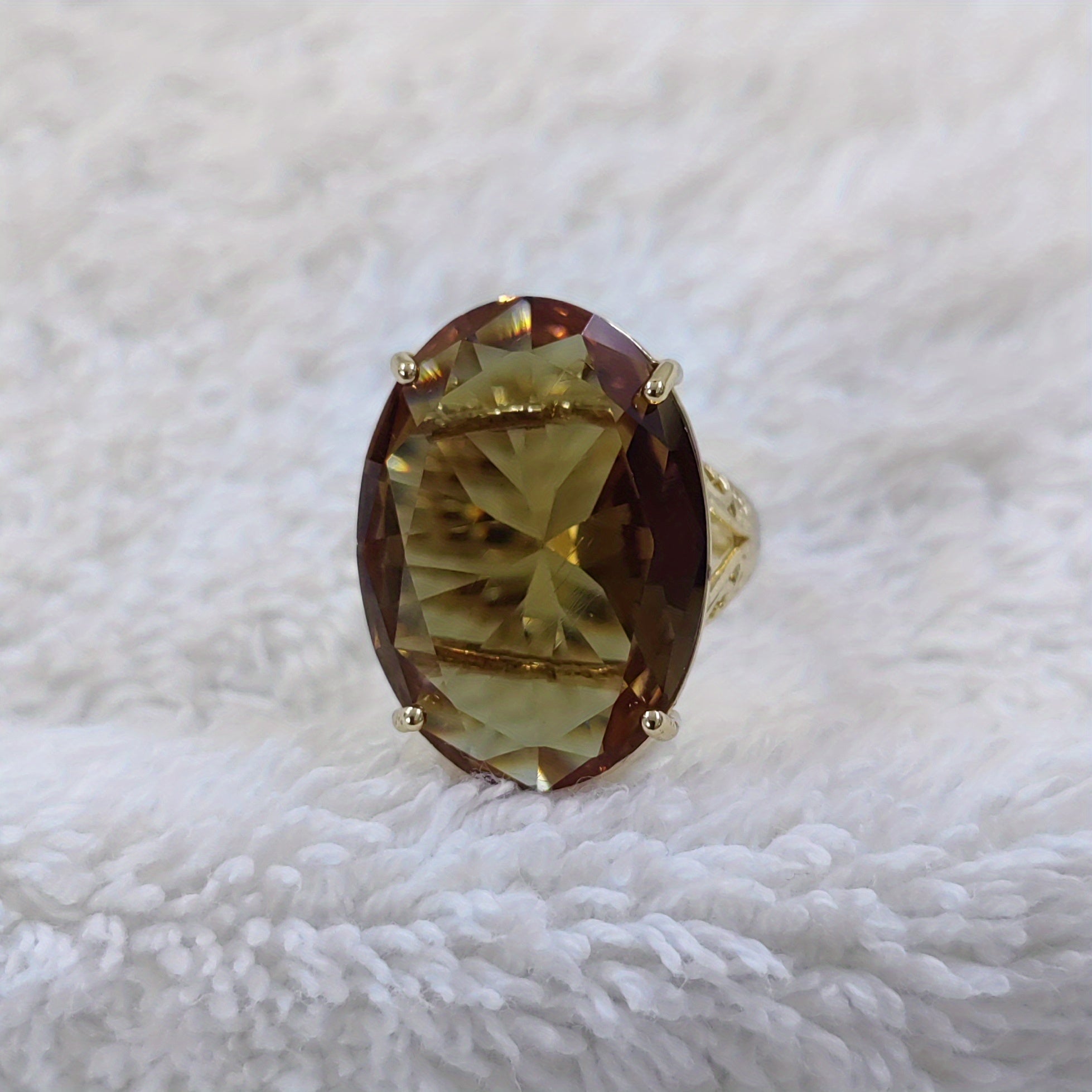 Gemstone Oval Ring Girls Accessories