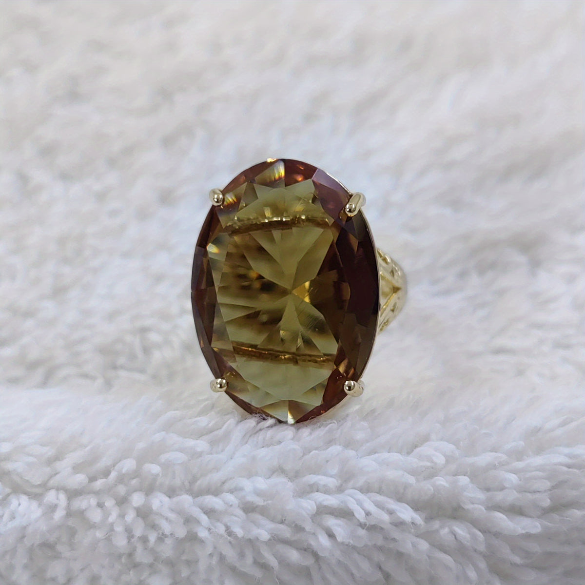 Gemstone Oval Ring Girls Accessories