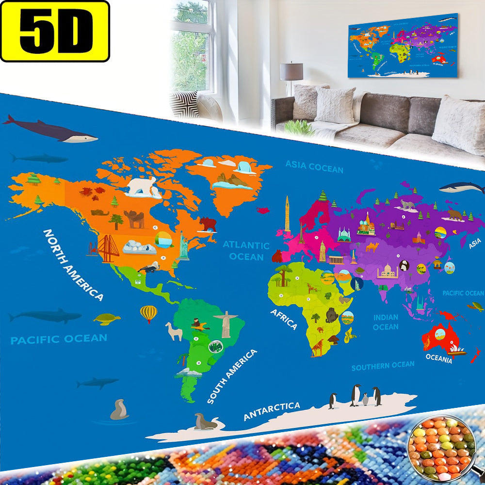 Colorful World Diamond Painting Kit for Adults