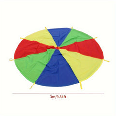 Colorful Hand thrown Parachute 78in 118in 141in