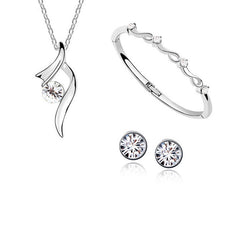 Crystal Jewelry Set for Women Girls