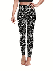 Halloween Print Leggings Women's Clothing
