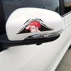 1pc Anime Car Sticker Bumper Rearview Mirror Motorcycle Scratch Decor