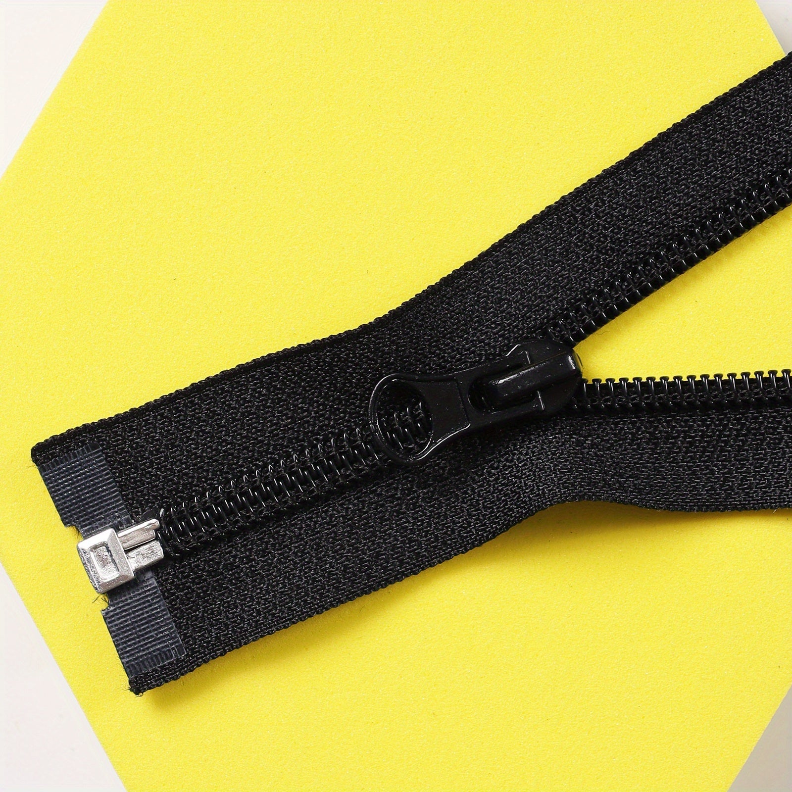 No 5 Nylon Zipper Half Round Head Open Tail Insert Coat Zipper