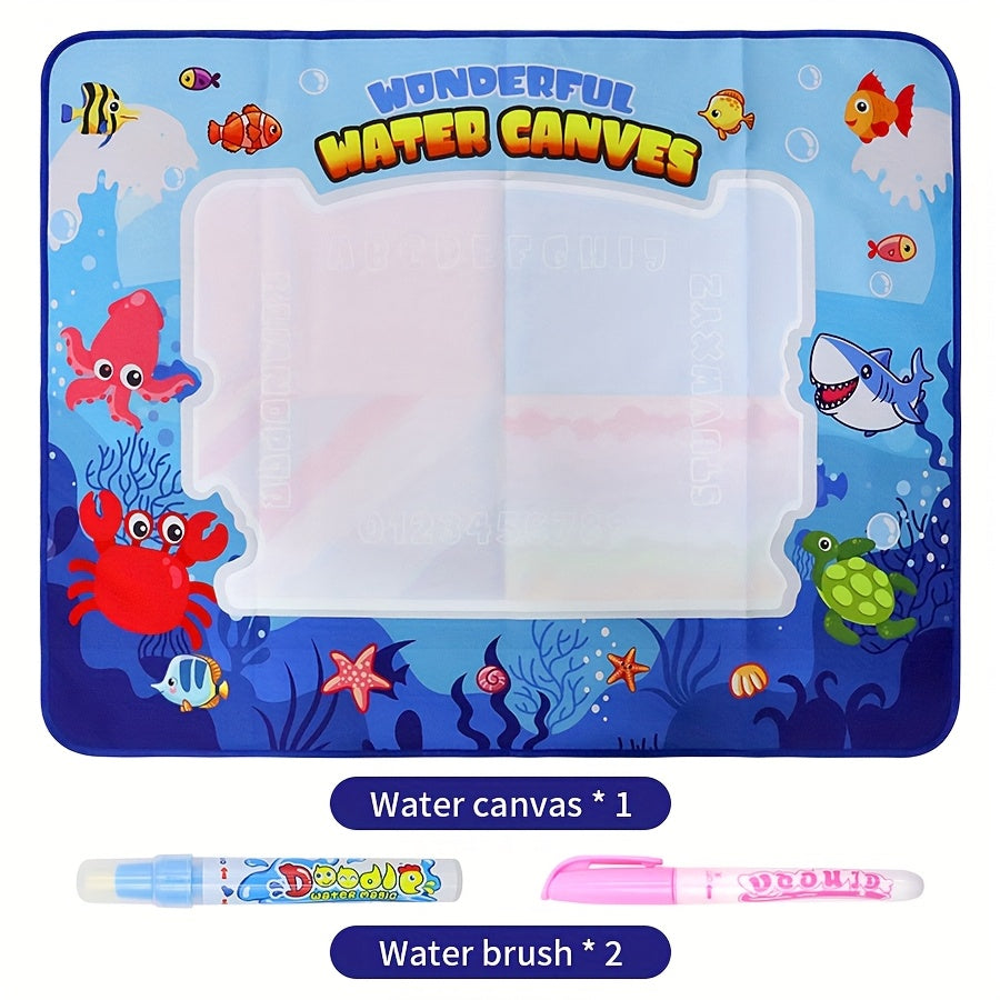 Reusable Magic Doodle Mat for Kids Washable Water Drawing Canvas Educational Toy