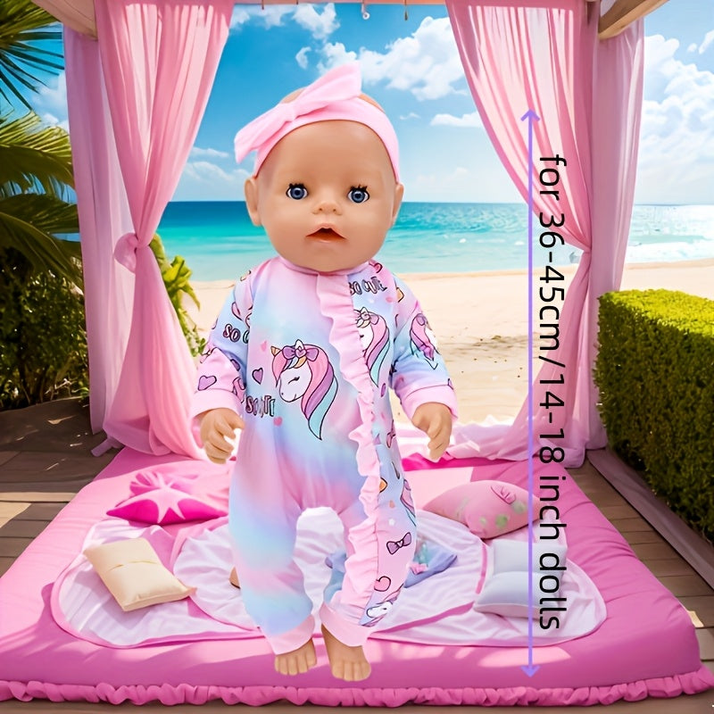 Pinkish Purple Summer Doll Headwear for 35-56-45 Dolls