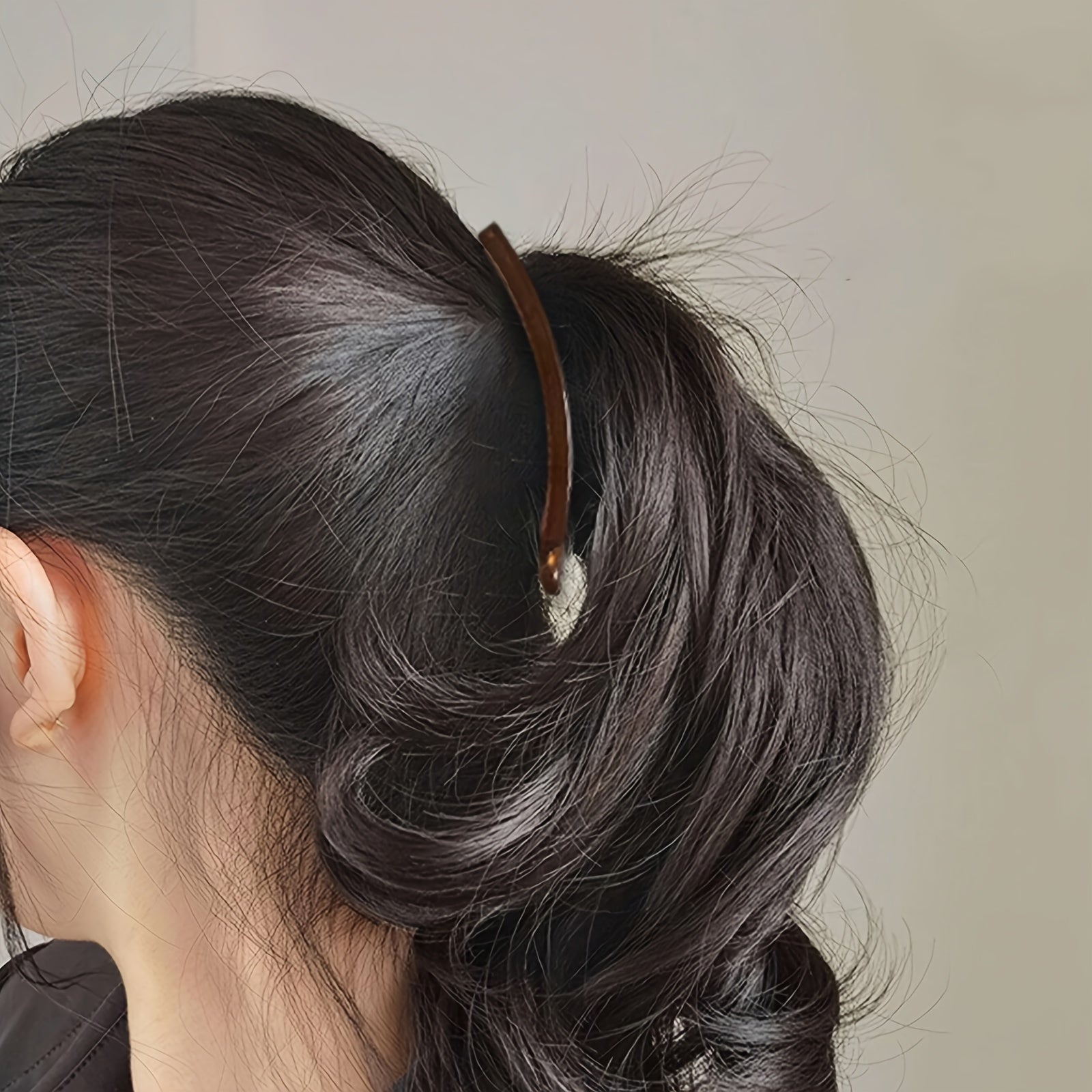 Clear Transparent Twist Hair Claw Clip for Thick Hair