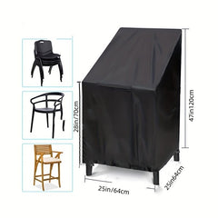 Outdoor Furniture Cover High Back Courtyard Chair Cover UV Resistant