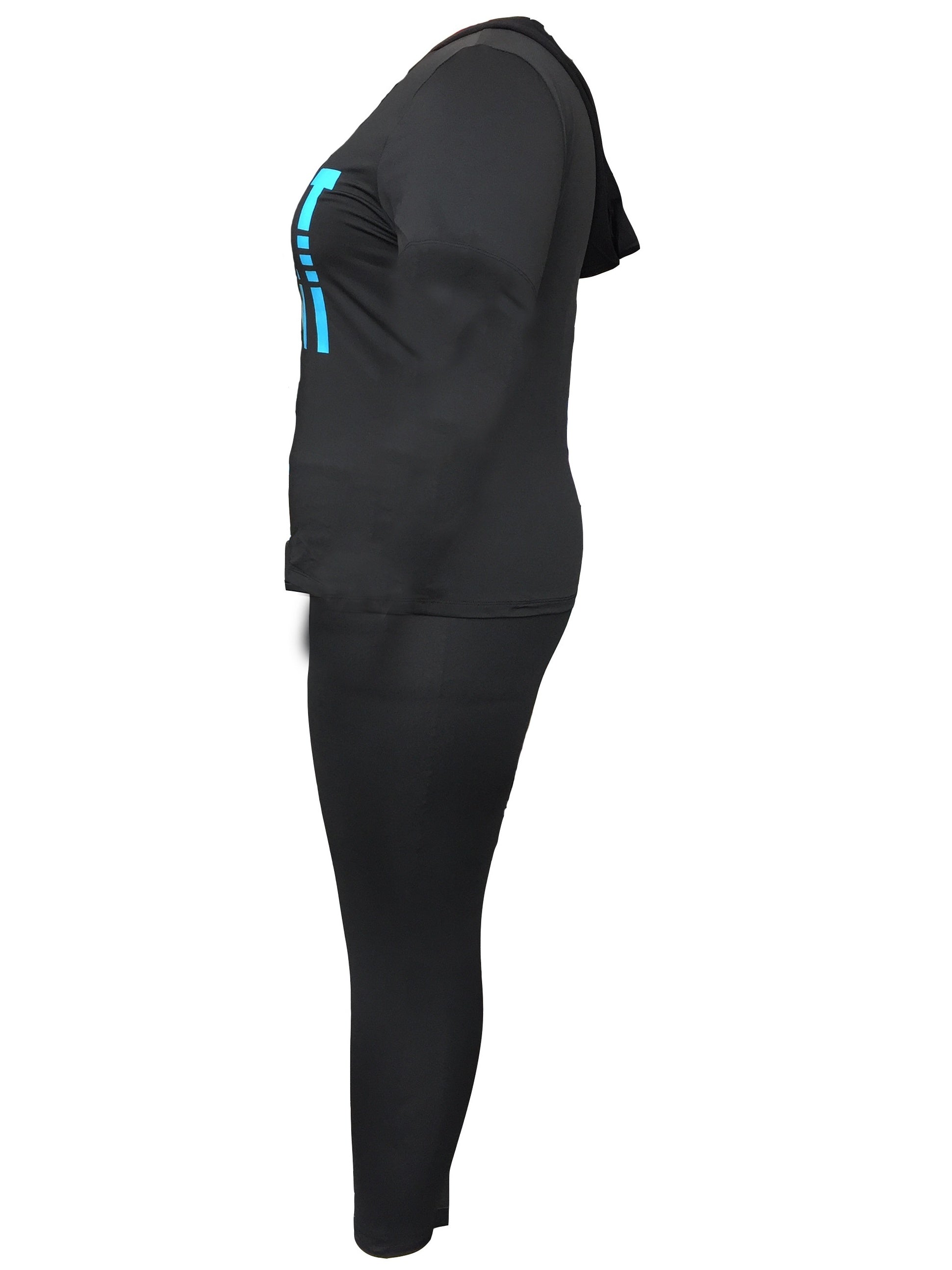  Women's Letter Print Hoodie & Pants Set