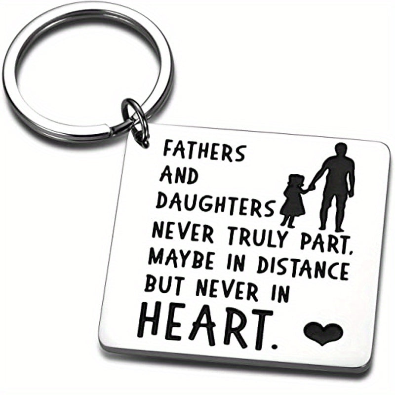 Father Daughter Keychain Dad Christmas Valentine Wedding From Daughter