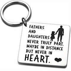 Father Daughter Keychain Dad Christmas Valentine Wedding From Daughter