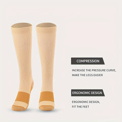 3 Pairs Compression Socks 15-20mmHg for Enhanced Blood Flow