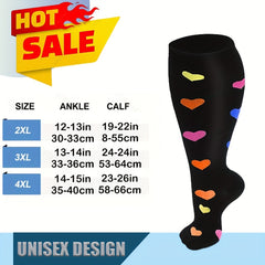 Men's Compression Sport Socks - Moisture Wicking - 4 Pair Set