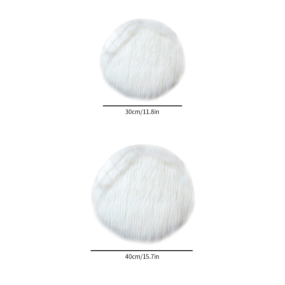 Round Plush Seat Cushion Chair Cover Soft Area Rug