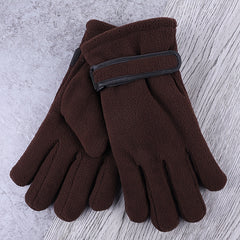 Warm Fleece Outdoor Cycling Gloves Thickened Windproof Ski Gloves