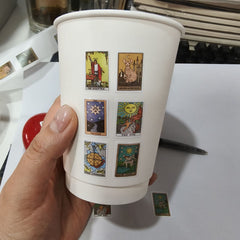 500 Reusable Tarot Stickers Roll - Unique Cartoon Decals