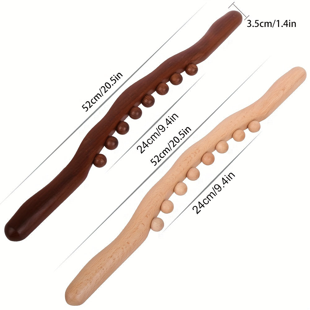 Wooden Massage Tool Relieve Neck & Back Pain Body Shaping Foot & Calf Massager