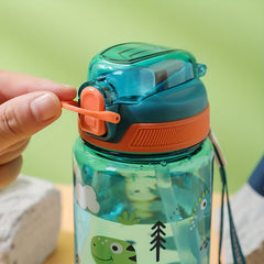 600ml Cartoon Sports Water Bottle Leakproof BPA-Free